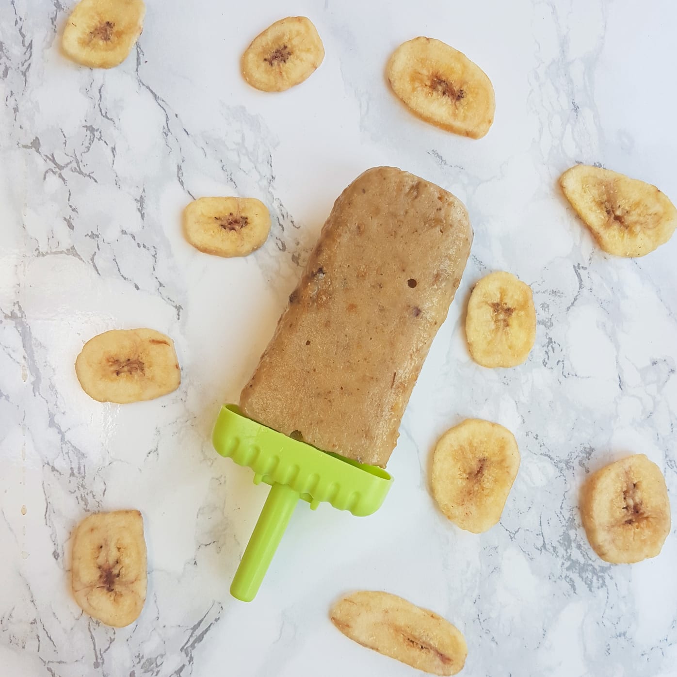 Banana and Peanut Butter Ice Lollies