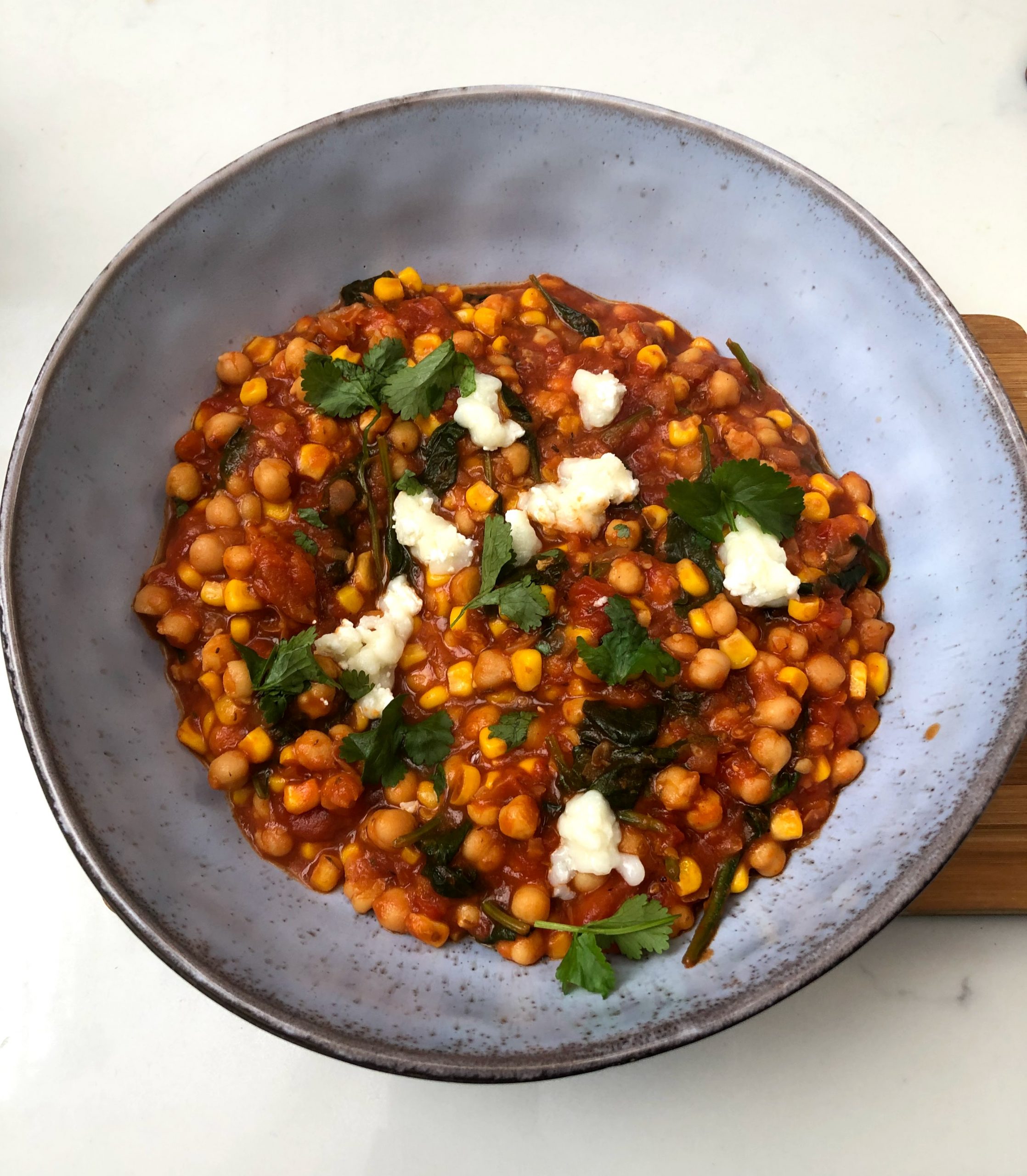 Chickpea and Spinach One Pot