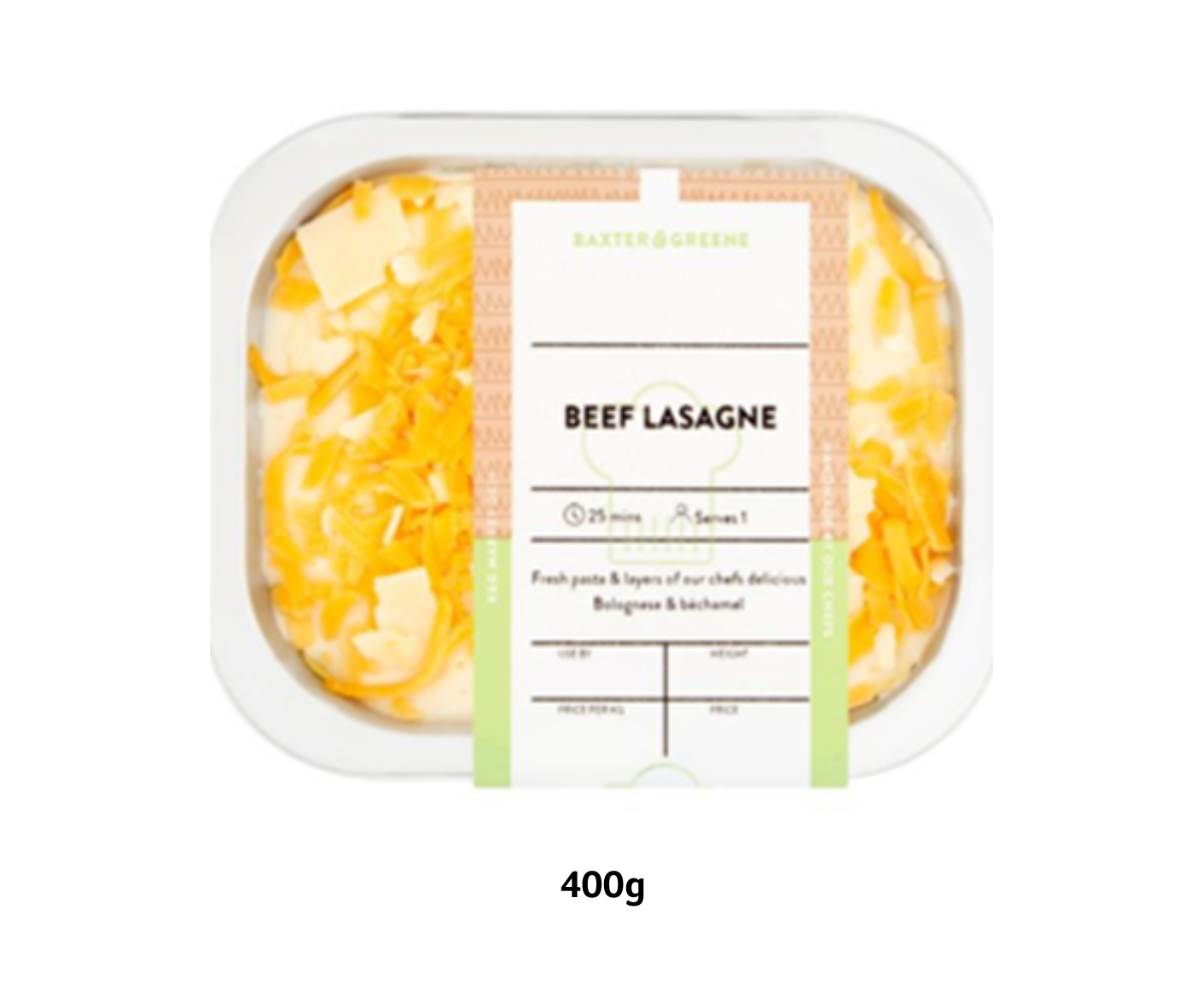 Baxter And Greene Beef Lasagne Allergy UK National Charity