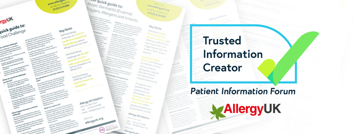 Allergy UK gains PIF TICK accreditation to become a ‘trusted information creator’