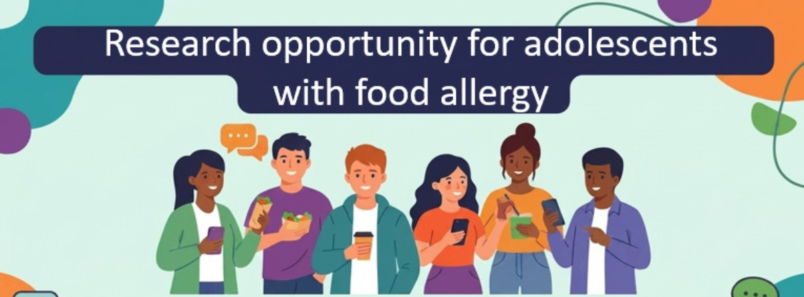 Development of online support for teens to manage food allergy